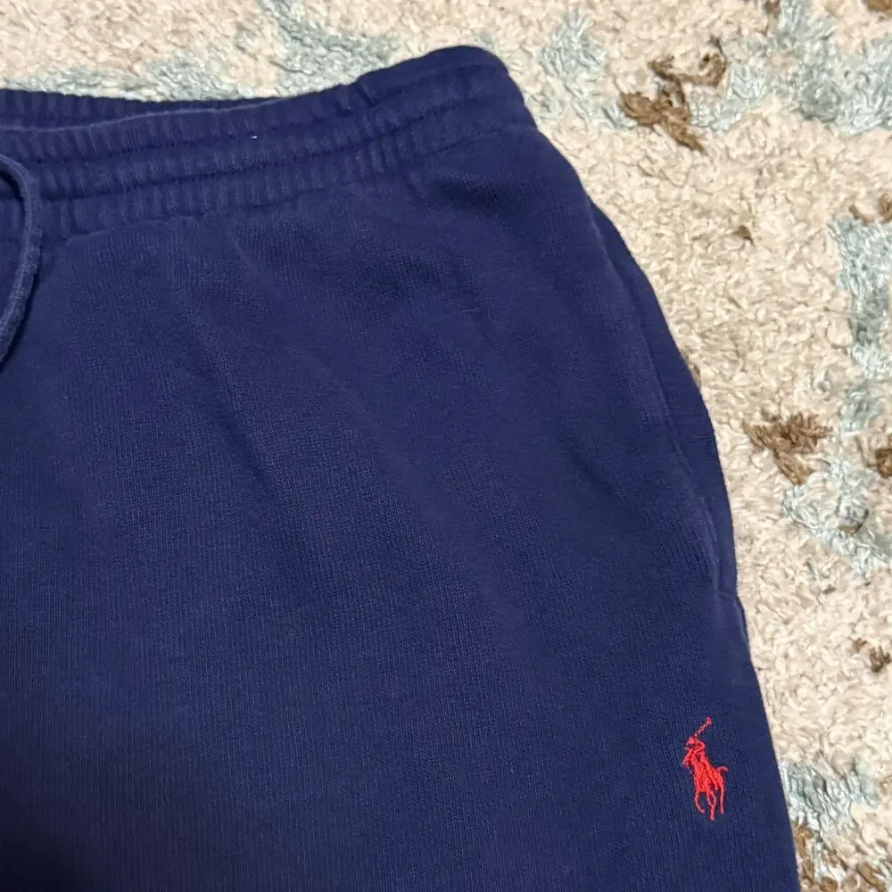 Vintage Polo Ralph Lauren Adjustable Sweatpants Size Medium Navy 90s